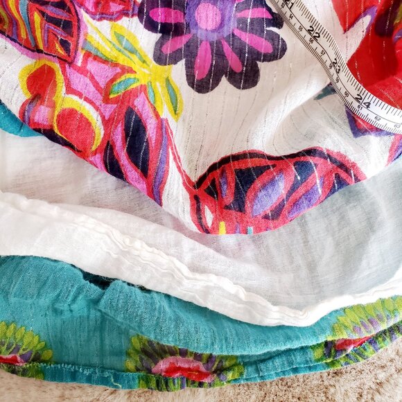 Apollo Boho Floral Maxi Dress Medium | Colorful Festival Resort Sundress - Picture 5 of 12